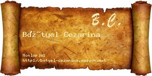 Bátyel Cezarina névjegykártya